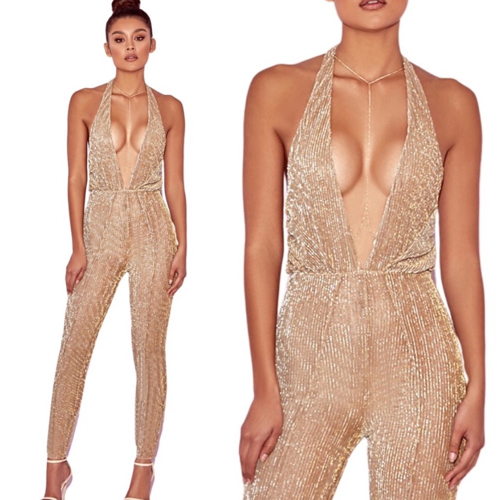 HOUSE OF CB TABBY JUMPSUIT XS
